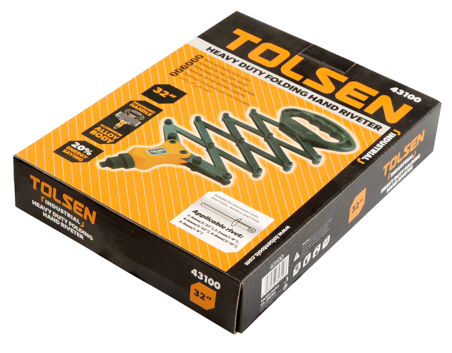 HEAVY DUTY FOLDING HAND RIVETER (32")