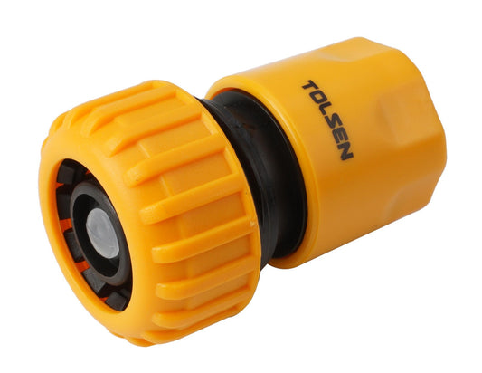 HOSE CONNECTOR W/WATER STOP 3/4"