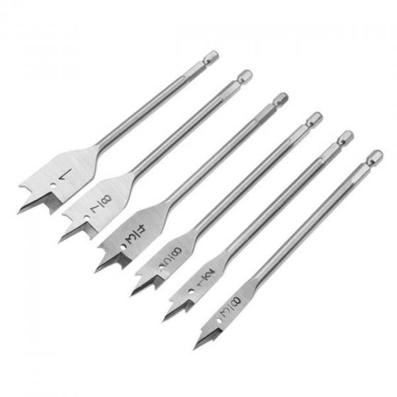 6PCS FLAT WOOD BITS SET