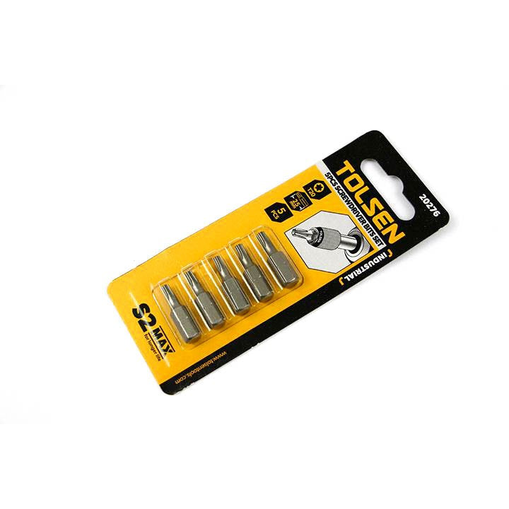 Industrial 5pcs Torx Screwdriver Bits Set (T20 | T25 | T30) S2 Industrial Steel