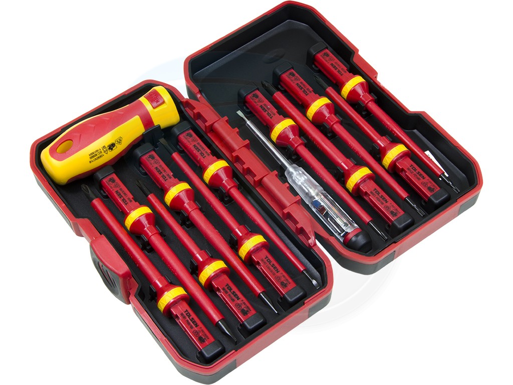 13pcs VDE Insulated Screwdriver Set (1000V) 38016 VDE, GS Certified