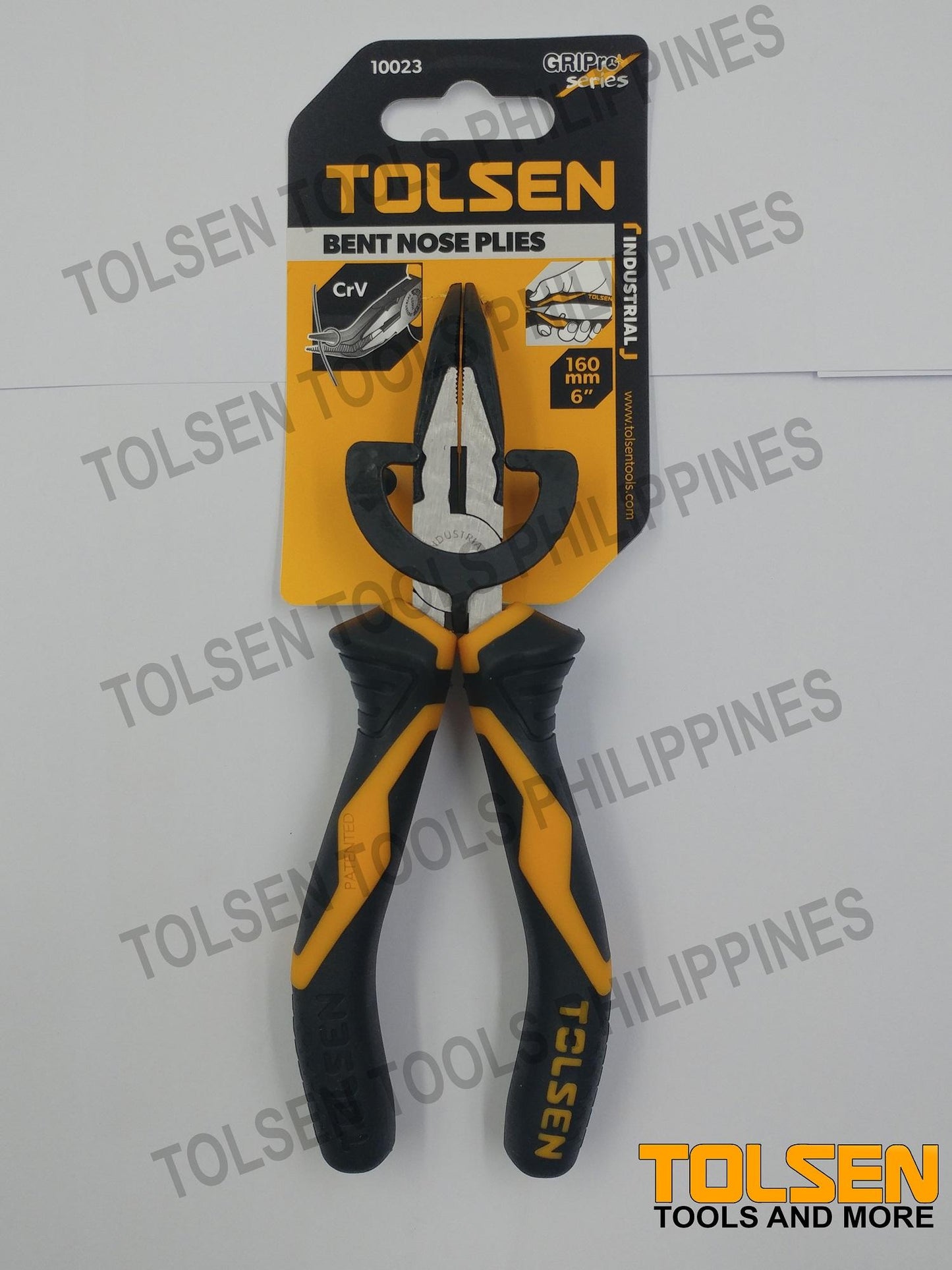 (INDUSTRIAL) BENT NOSE PLIERS 160mm, 6"