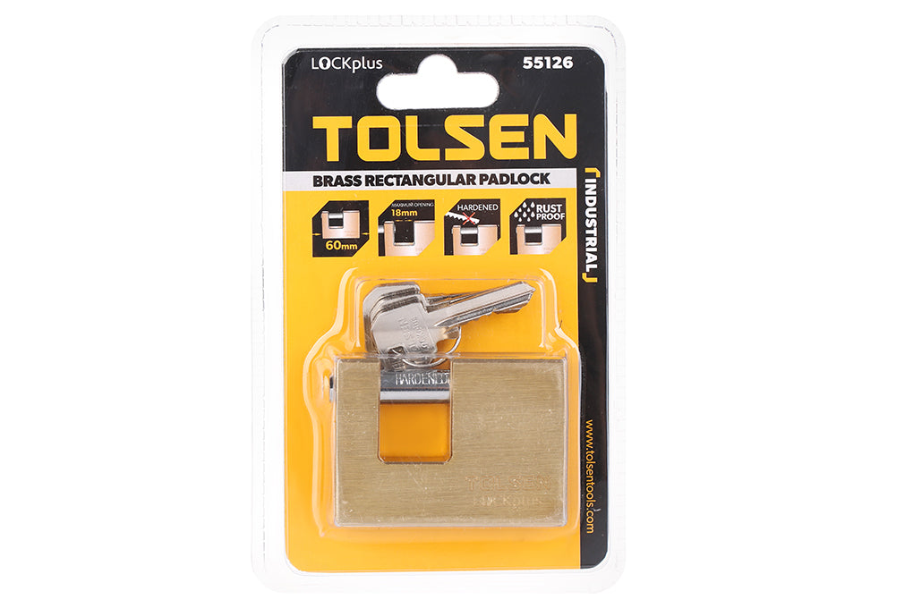 Industrial Brass Shutter Padlock (60mm| 70mm | 80mm | 90mm) w/ 3 Keys