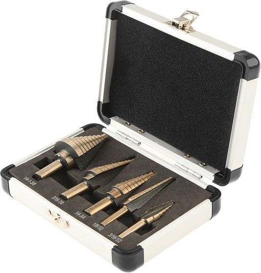 5PCS BLACK & GOLD STEP DRILL BITS SET