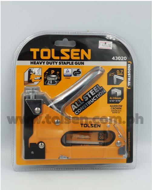 Industrial All Steel Staple Gun Tacker (4-14mm, 5/32"-9/16") 43020