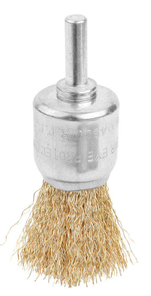 INDUSTRIAL WIRE END BRUSH WITH SHANK 24mm