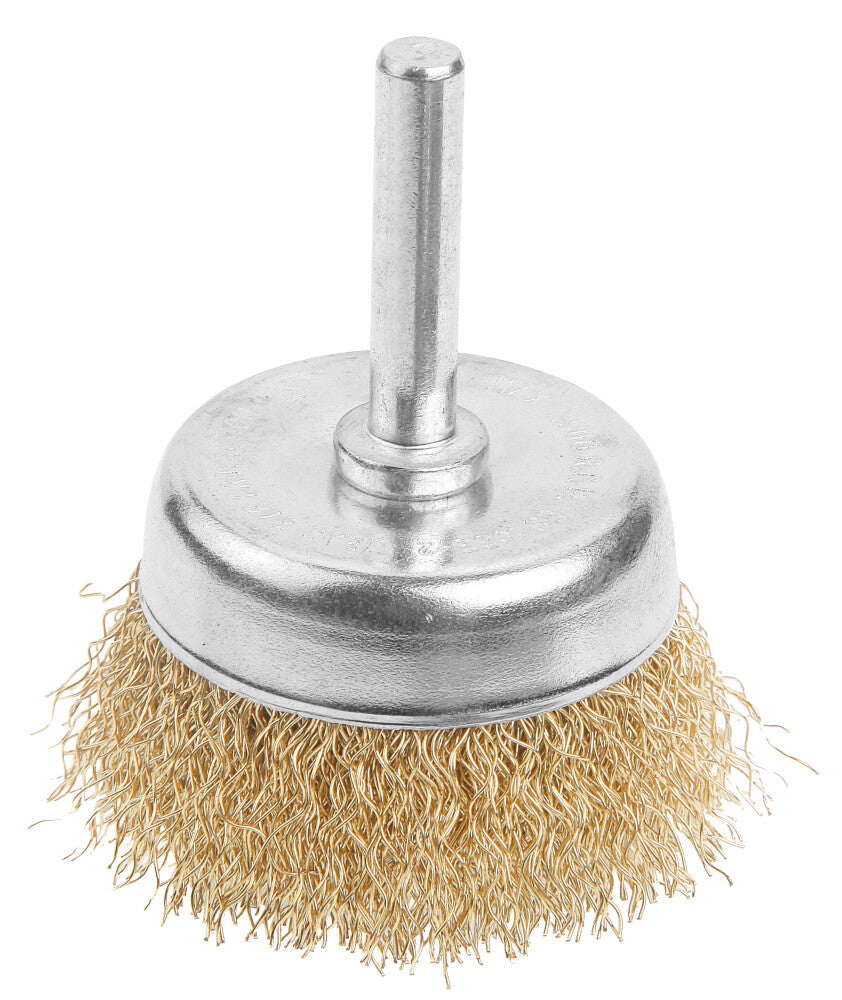 INDUSTRIAL CUP BRUSH WITH SHANK 50mm-75mm