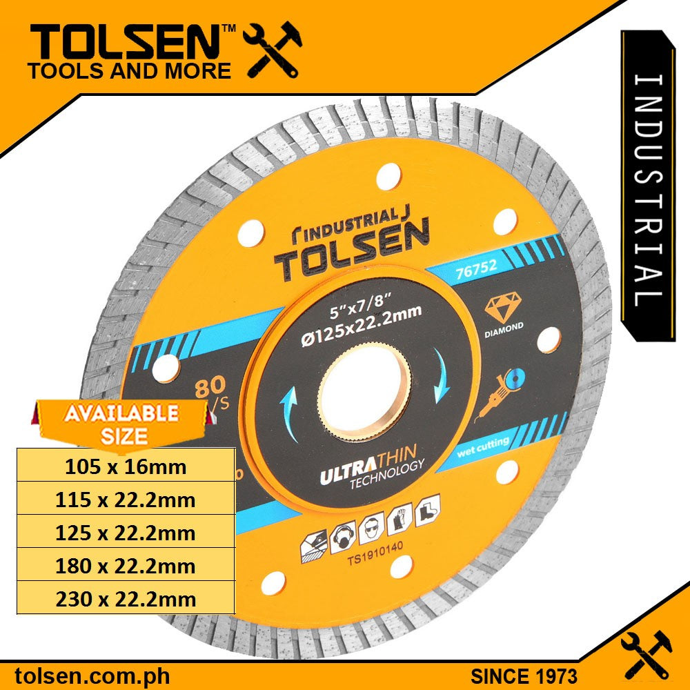 Industrial Ultra-Thin Diamond DIsc (4" | 4.5" | 5" | 7" | 9") Tile Cutting