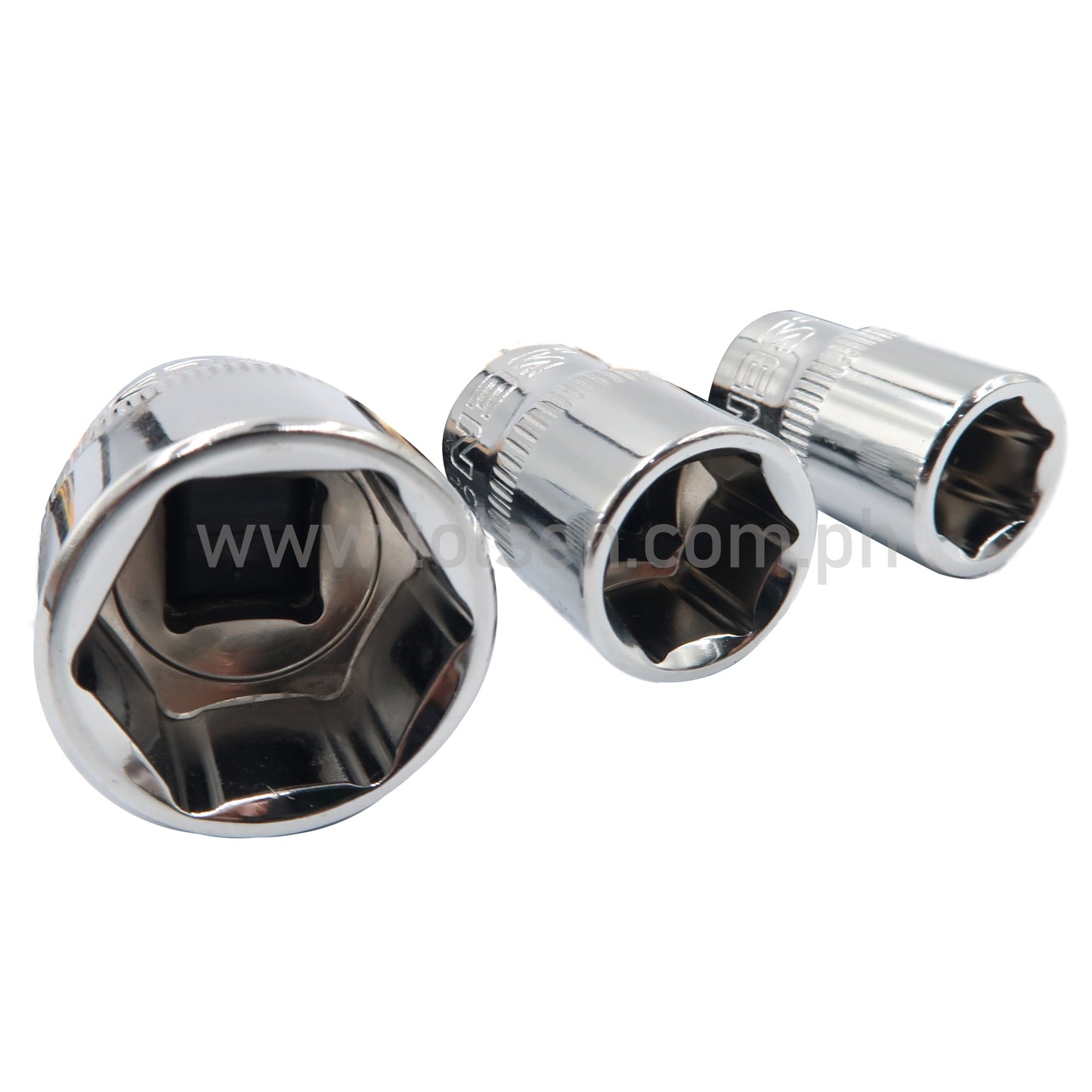 Industrial Grade Socket Wrench 3/8" Drive Cr-V (8 to 19mm)