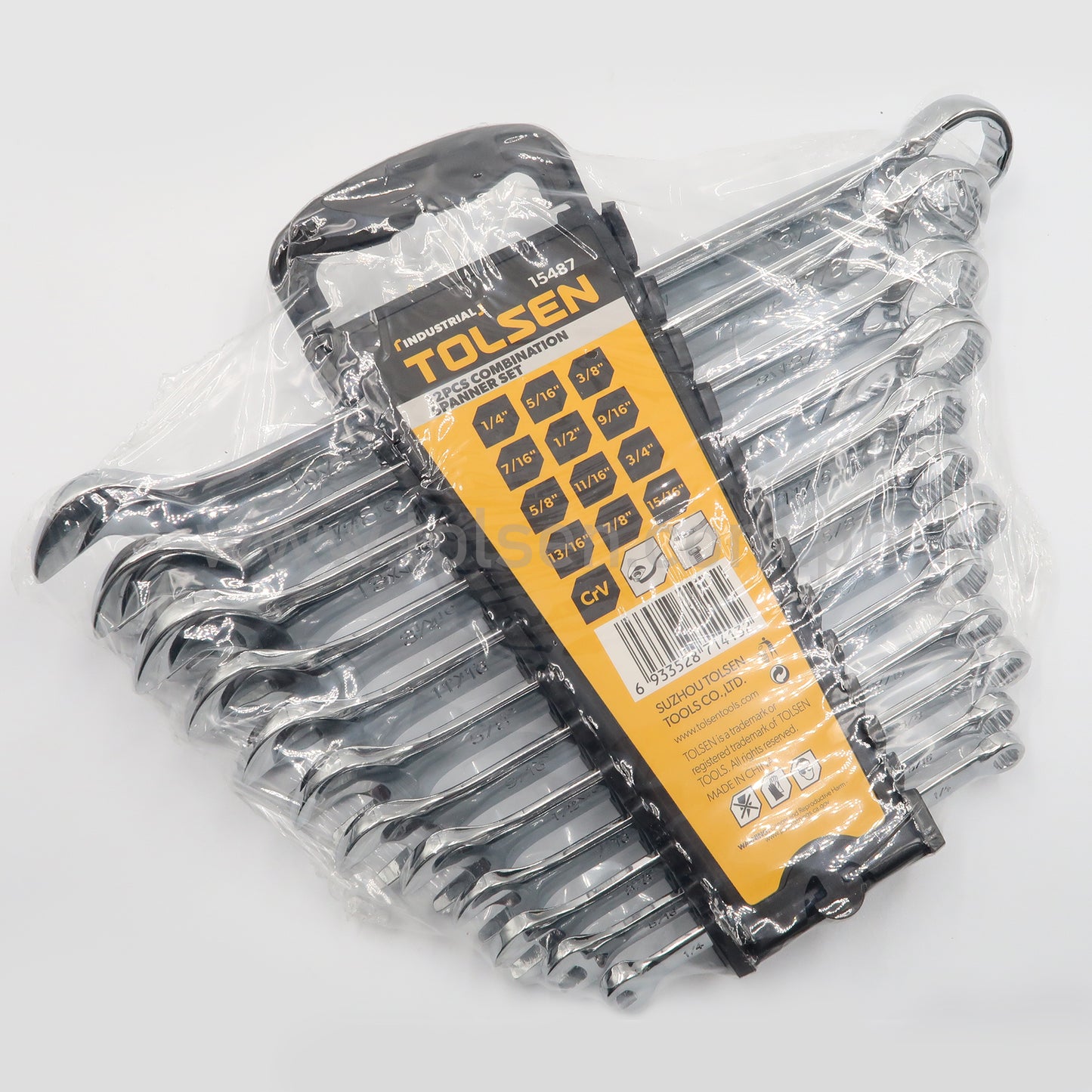 12pcs Combination Spanners Set (Inches) Industrial Grade 15487