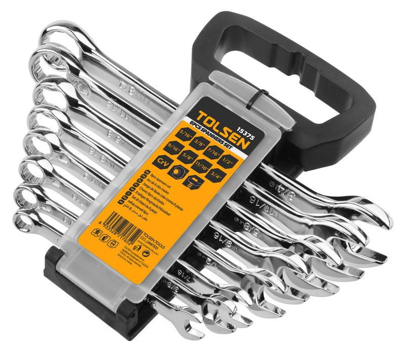 8pcs Industrial Combination Spanners Set (Inches) 5/16” – ¾|