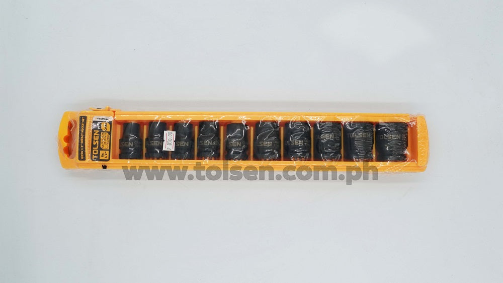 Industrial 10pcs 1/2" Drive Impact  Deep Socket Set 10-24mm