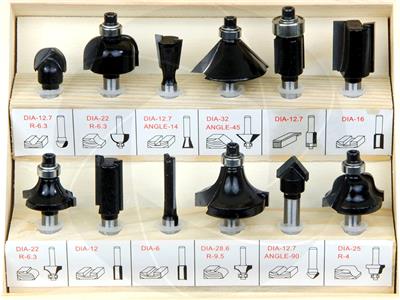 12PCS CARBRIDE ROUTER BIT SET