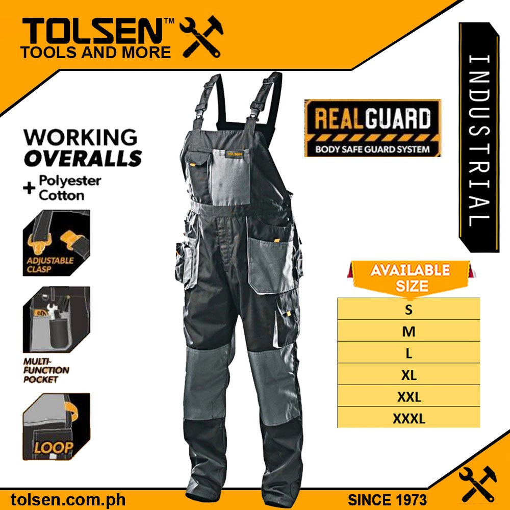 Working Overalls w/ Oxford Fabric (S | M | L | XL | XXL | XXXL) Polyester + Cotton