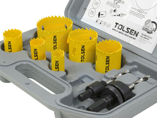 9PCS BI-METAL HOLE SAW SET