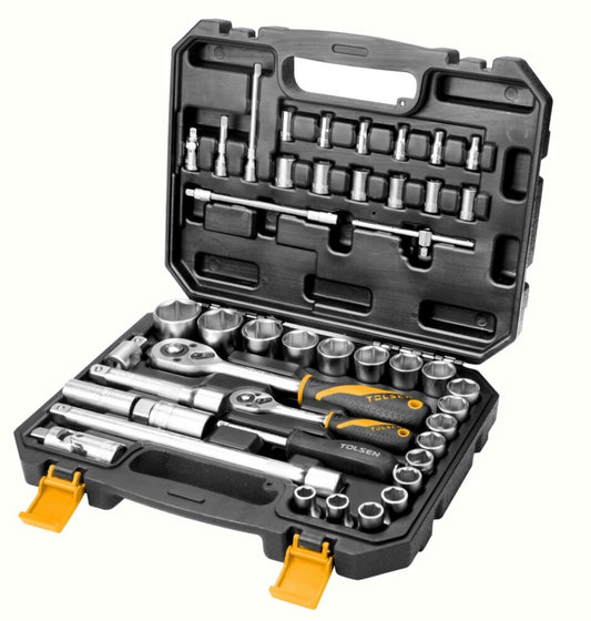 INDUSTRIAL 45PCS SOCKET SET (1/4″, 1/2″)