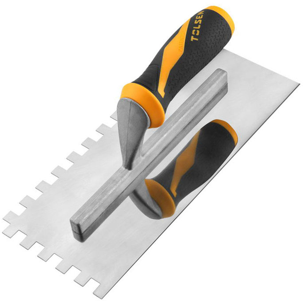 PLASTERING TROWEL WITH TEETH