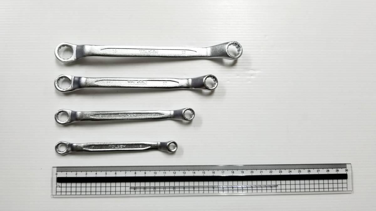 12Pcs Double Ring Spanner Set (6×7,8×9,10×11,12×13,14×15,16×17,18×19,20×22,21×23,24×27,25×28,30x32mm) 15896
