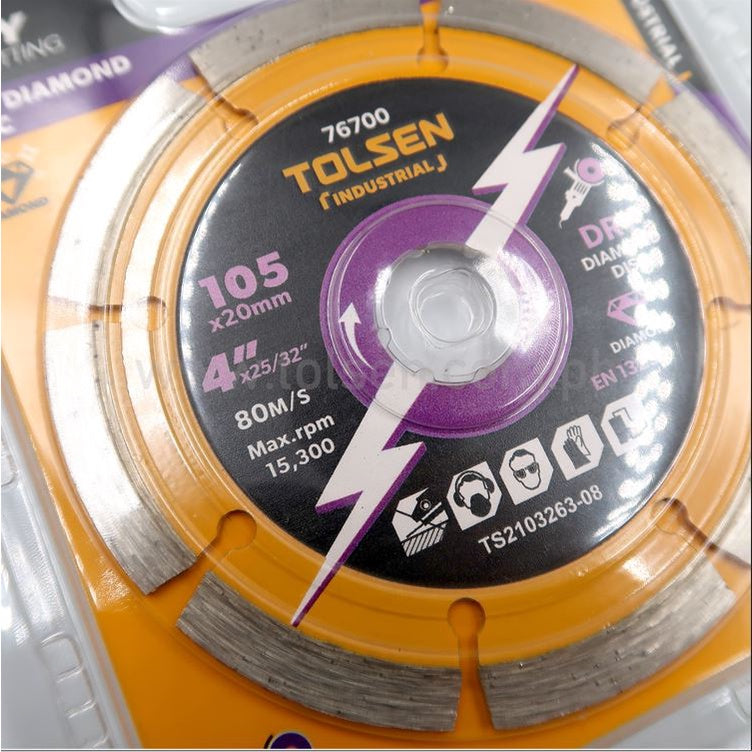 Tolsen Universal Diamond Cutting Disc (4"-5")