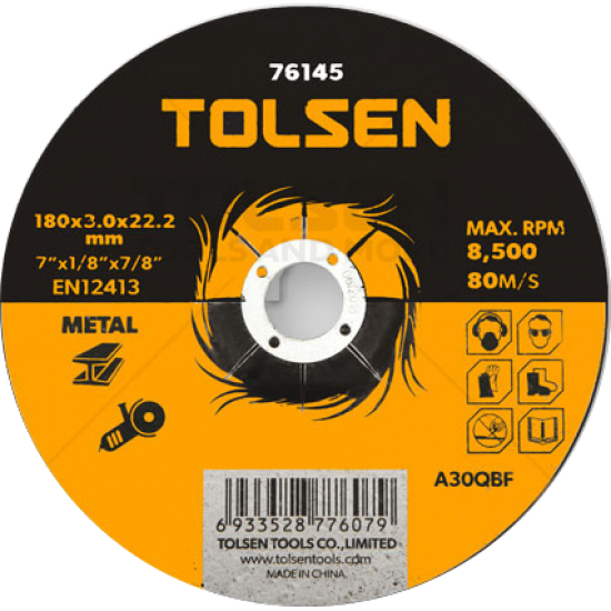 5pcs Depressed Center Cutting Disc For Metal (4" | 4.5" | 5" | 7" | 9")