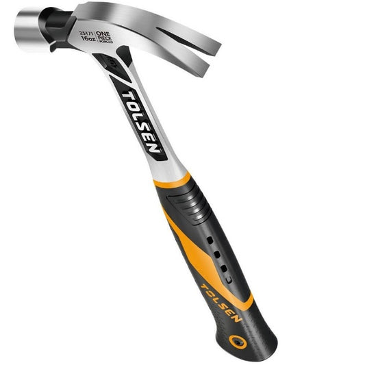 INDUSTRIAL ONE PIECE FORGED CLAW HAMMER 16OZ