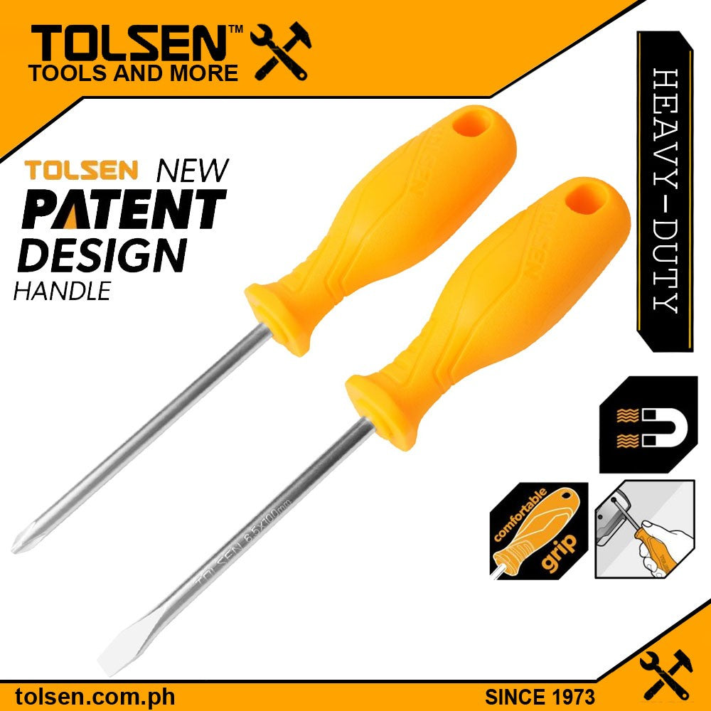 2pcs Screwdriver Set (PH2x100mm | 6.5x100mm) Anti Slip Function