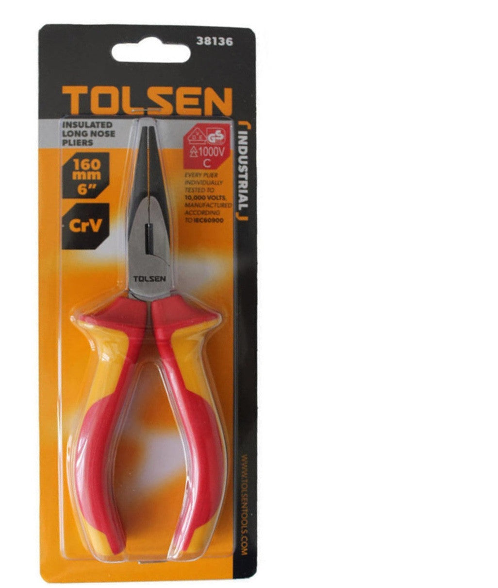 VDE Insulated Long Nose Pliers 1000V (6" | 8") Premium Line VDE, GS Certified