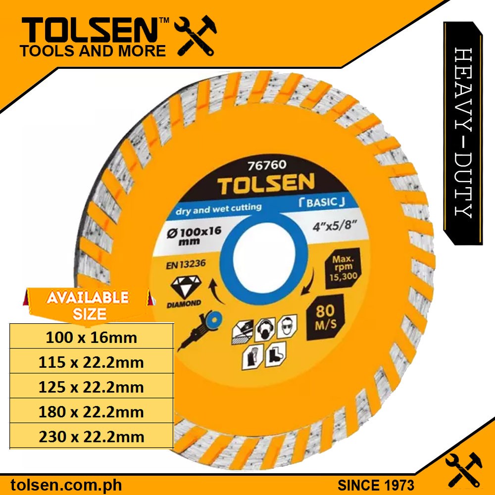 Turbo Dry & Wet Diamond Cutting Disc (4" | 4.5" | 5" | 7" | 9") Tile Cutting