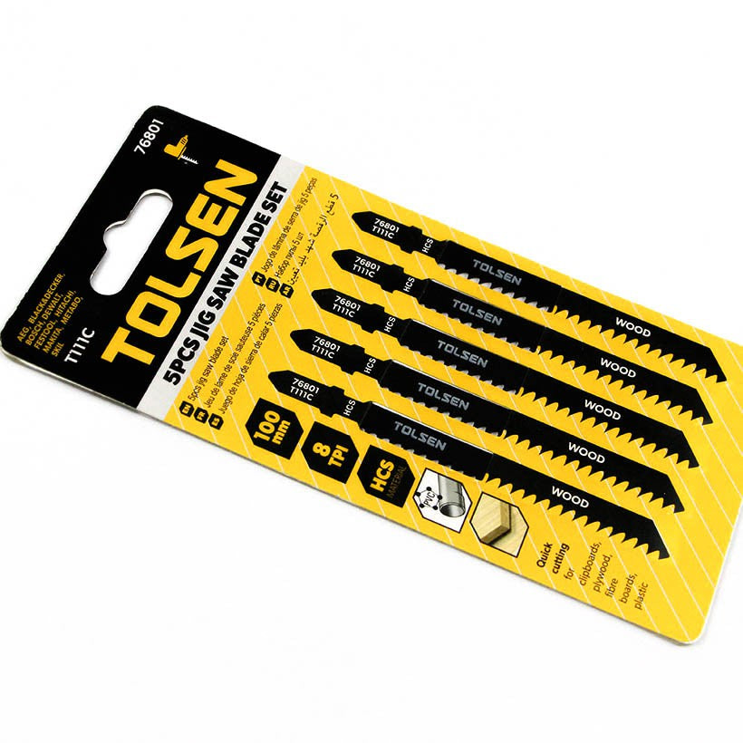 INDUSTRIAL 5PCS JIG SAW BLADE SET