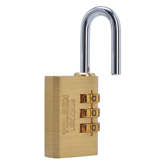 INDUSTRIAL COMBINATION BRASS PADLOCK 20MM / 30MM