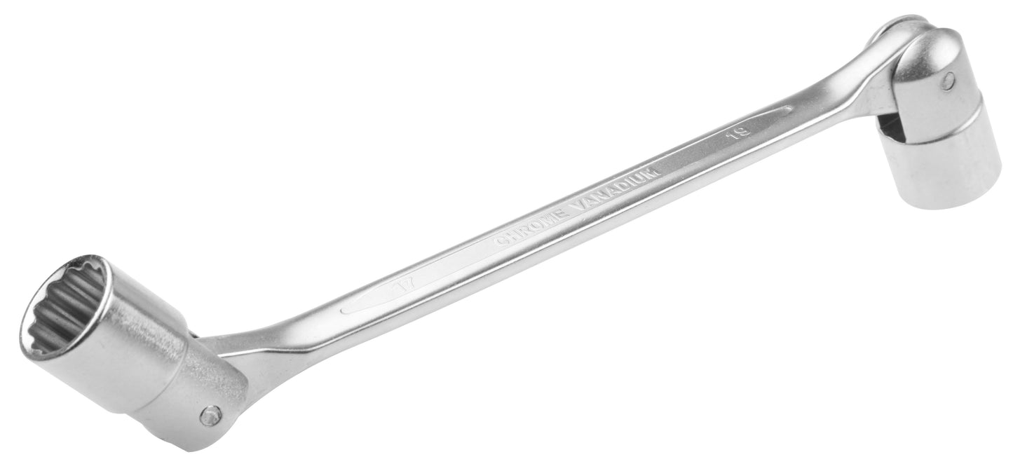 Double Ended Swivel Head Socket Wrench (8x9 | 10x11 | 12x13 | 14x15 | 16x18 | 17x19mm ) Cr-V