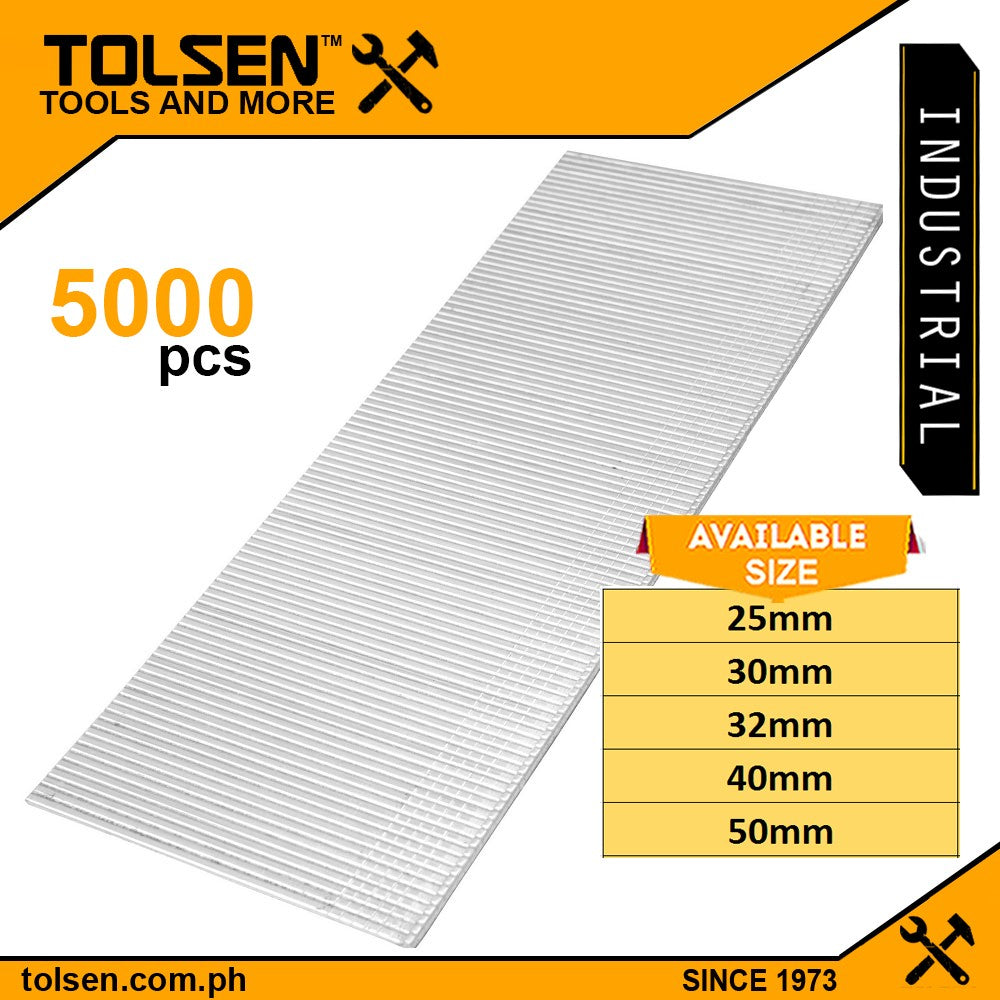 5000pcs Finishing Brad Nails GA18 (25mm | 30mm | 32mm | 40mm | 50mm)