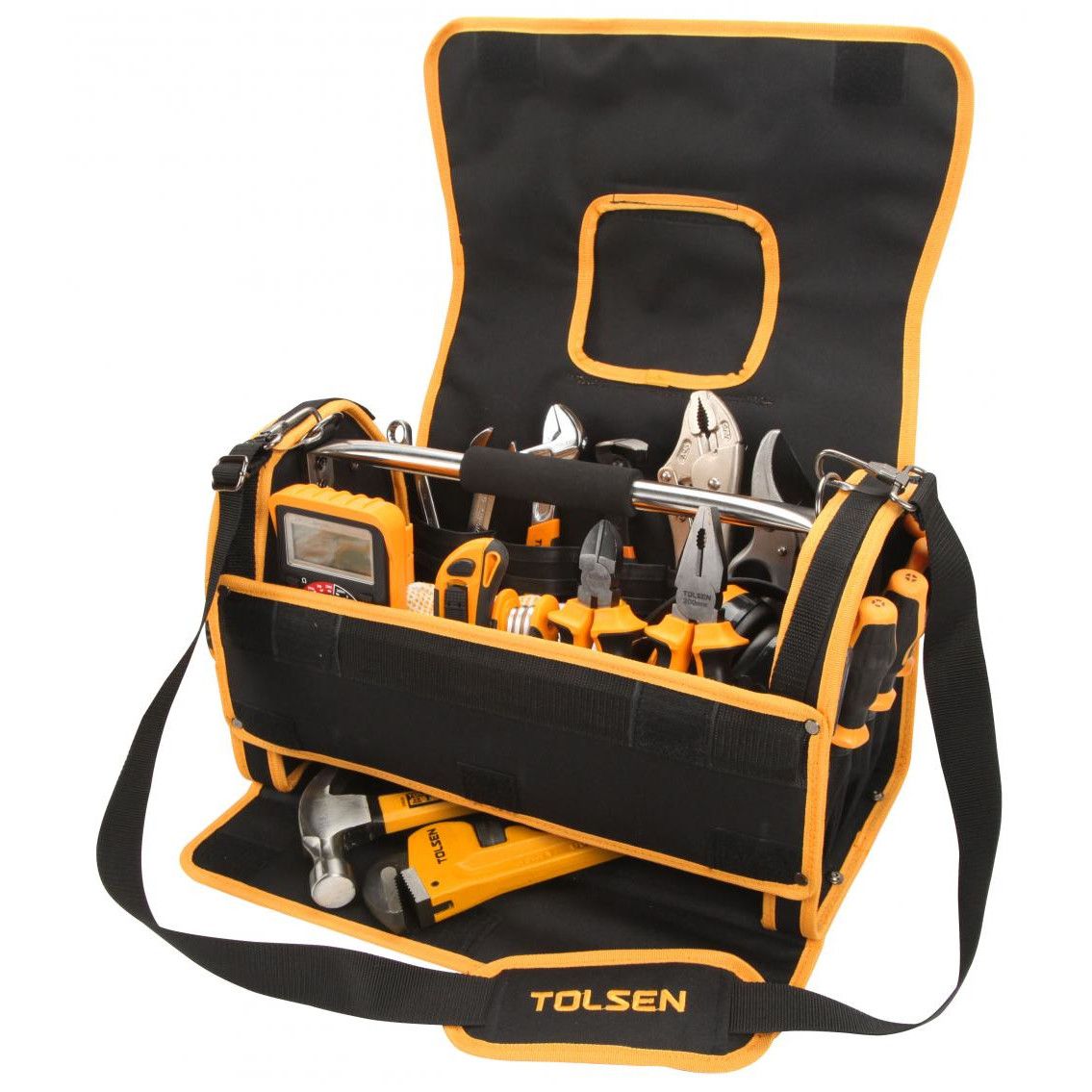 INDUSTRIAL TOOL BAG WITH FLAP 17"