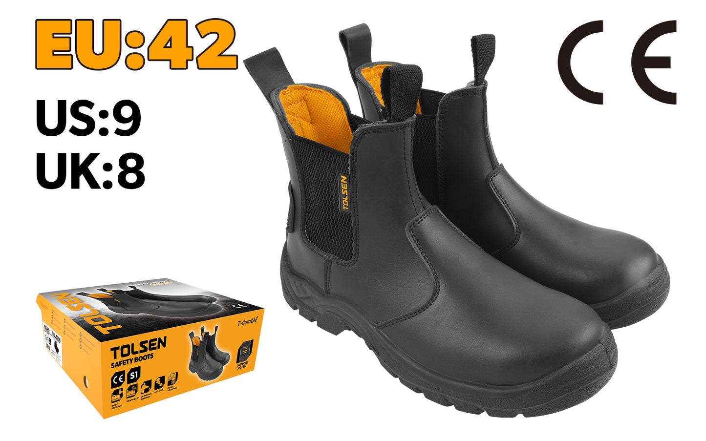 (INDUSTRIAL) SAFETY BOOTS (39-46)