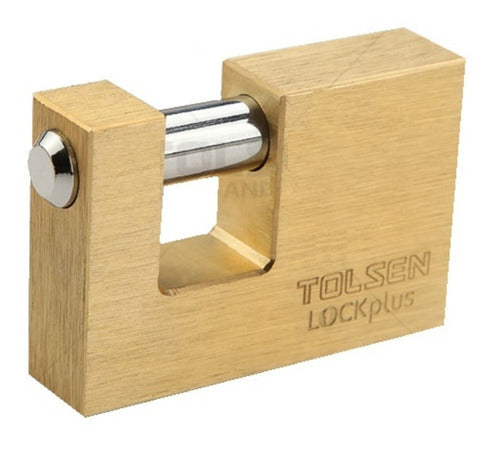 Tolsen Industrial Brass Shutter Padlock (60mm| 70mm | 80mm | 90mm) w/ 3 Keys