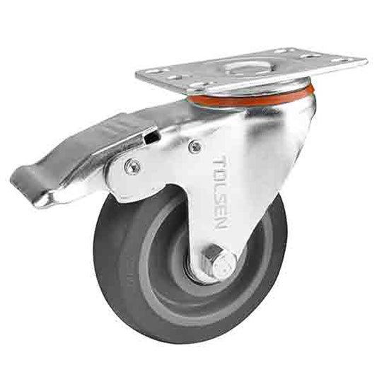 HEAVY DUTY SWIVEL CASTER WITH BRAKE 3" / 4"