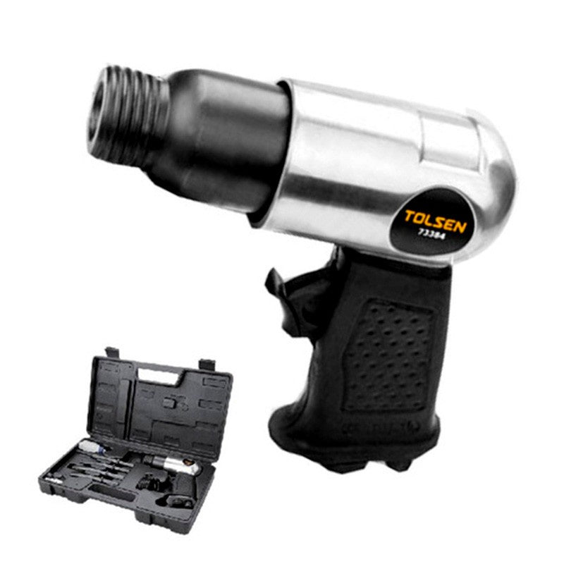 Tolsen 9pcs Air Hammer Hex Kit w/ Case (4500bpm) 73384 AirXT Series For Air Compressor