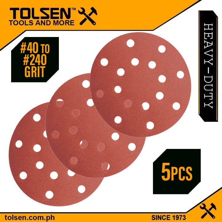 5Pcs Sanding Sheet (150mm / 6″) For Random Orbital Sander