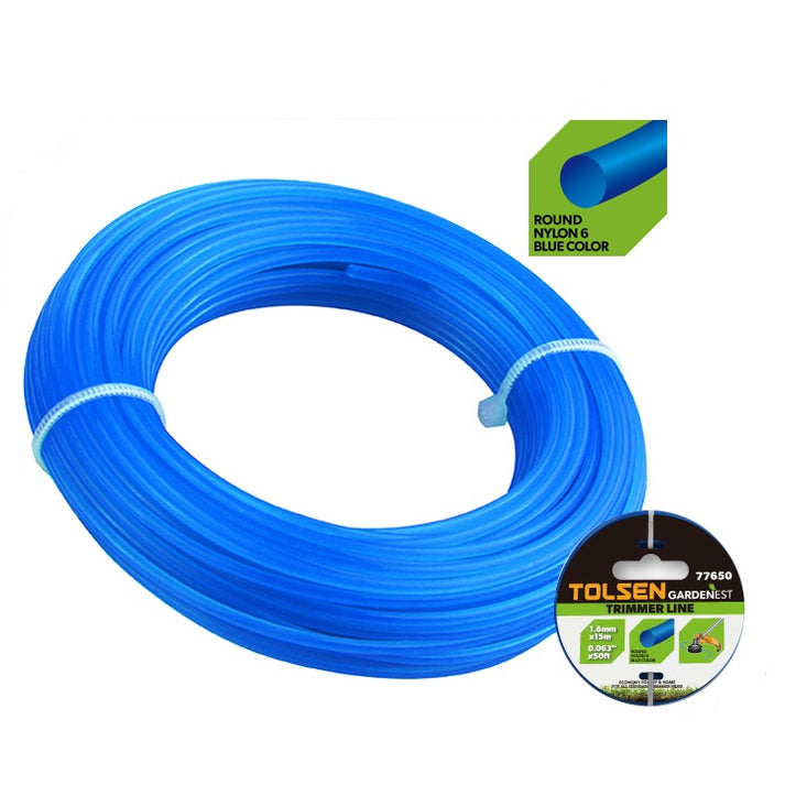 BLUE TRIMMER LINE 1.6mm x 15m – Tolsen Tools Philippines