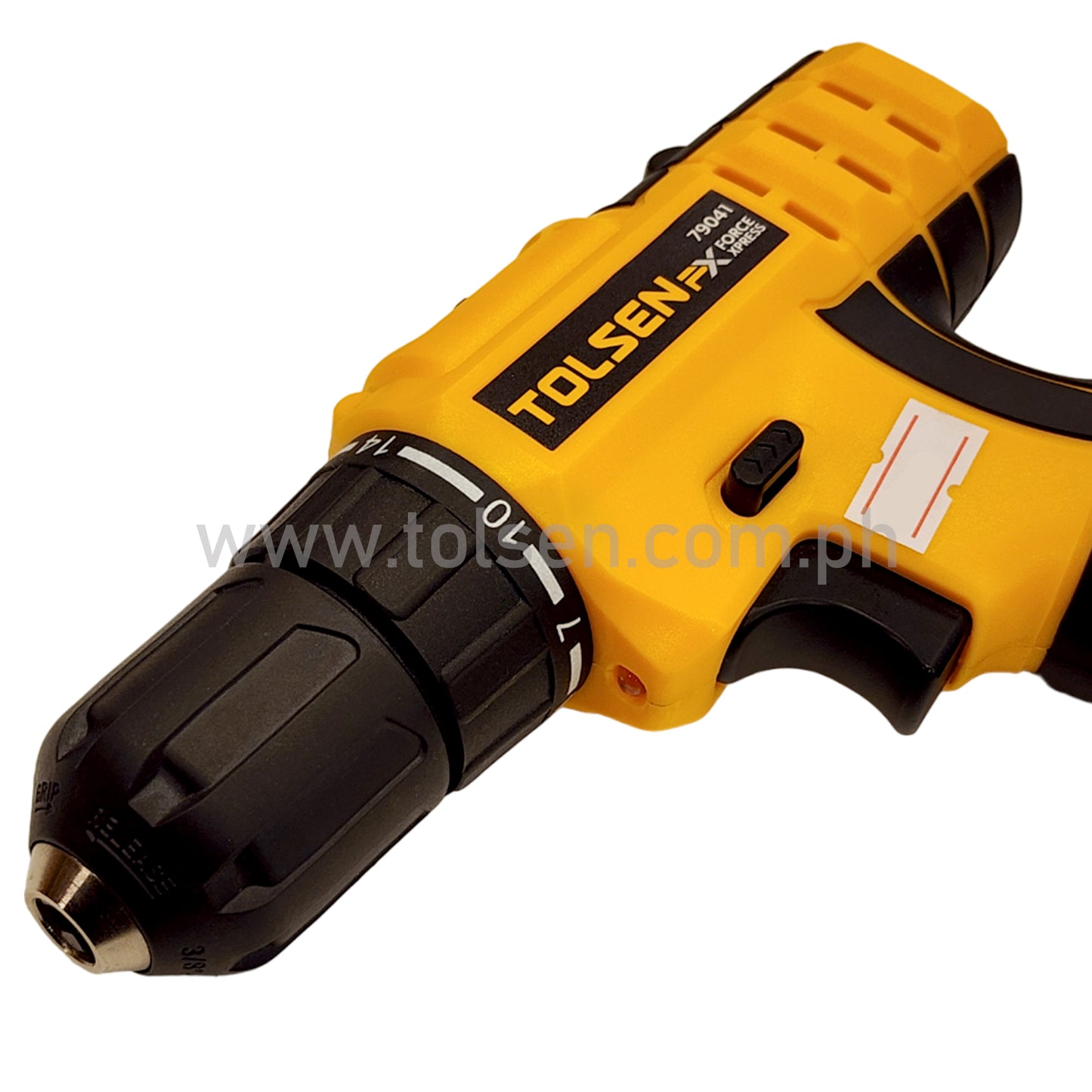 Tolsen Lithium Cordless Drill w/ LED Worklight (12V) Soft Grip Handle FX Series
