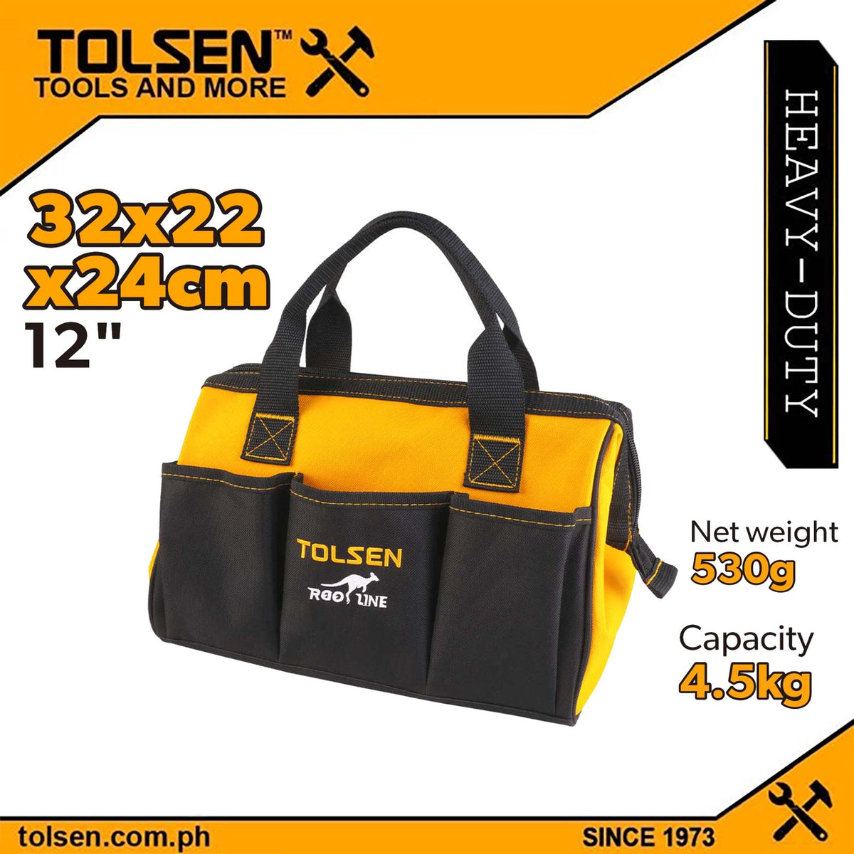 Heavy Duty Tool Bag 12" (32x22x24cm)