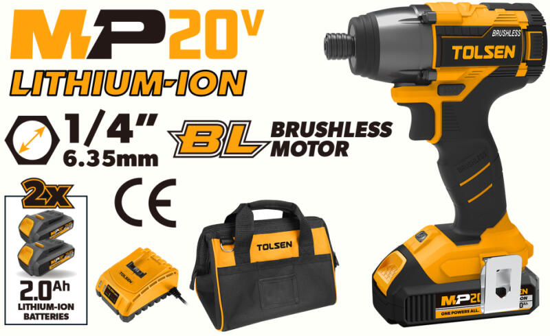 (INDUSTRIAL) LI-ION CORDLESS IMPACT SCREWDRIVER (BRUSHLESS MOTOR)