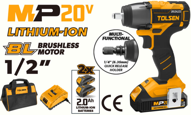 (INDUSTRIAL) LI-ION CORDLESS IMPACT WRENCH (BRUSHLESS MOTOR)