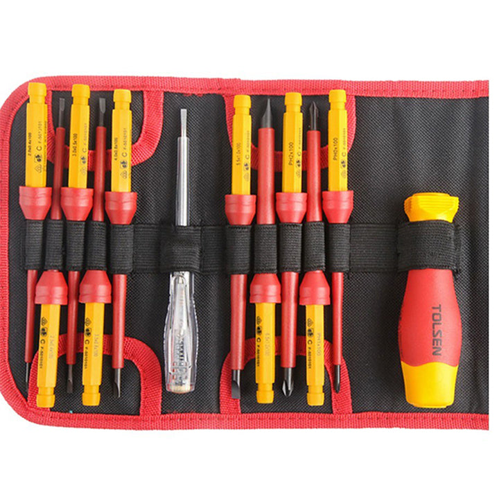 (PREMIUM) 12 PCS INSULATED CHANGEABLE SCREWDRIVER SET – Tolsen Tools ...