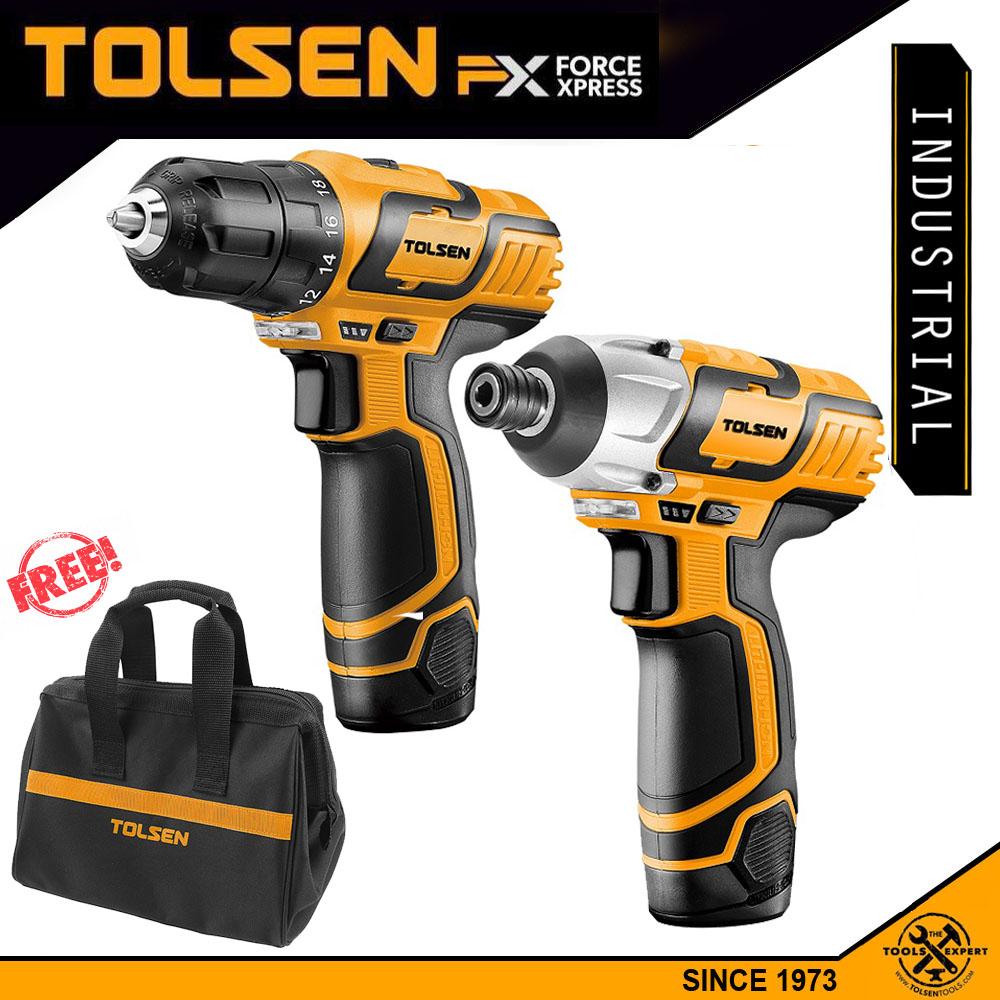 LI-ON Cordless Drill Impact Driver Set with Bag (12V)