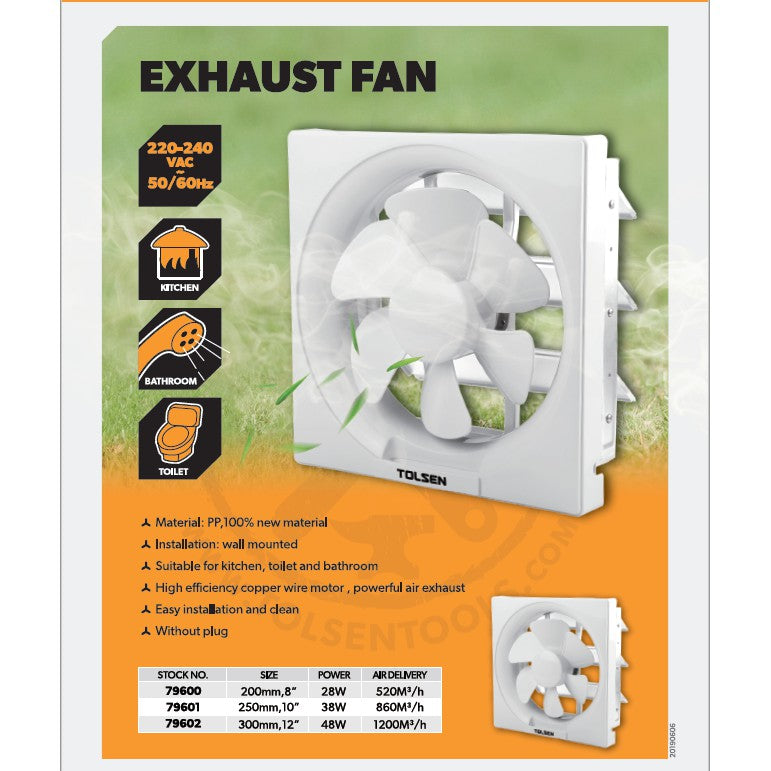 Heavy Duty Exhaust Fan (8"-12")