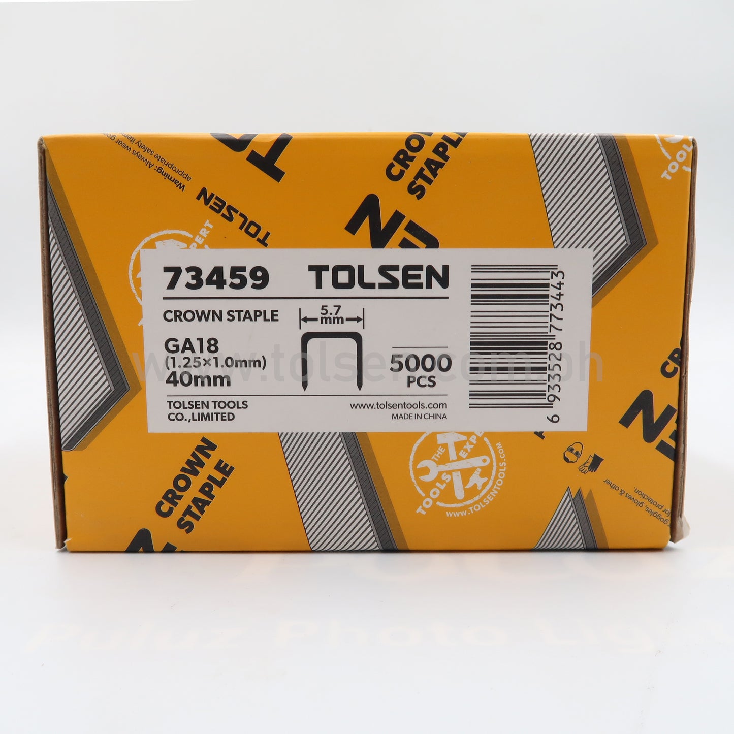 Tolsen 5000pcs Crown Staple 18GA (25mm | 30mm | 32mm | 40mm)