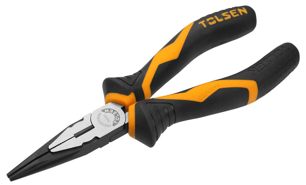 INDUSTRIAL LONG NOSE PLIERS (6"/8")