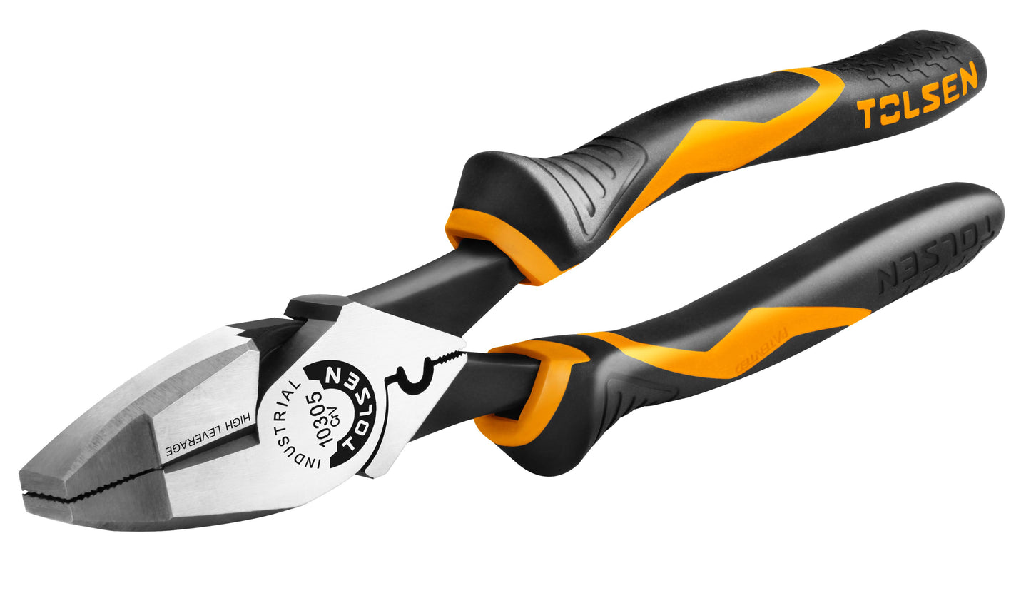 INDUSTRIAL HIGH LEVERAGE SIDE CUTTING PLIERS (9.5")