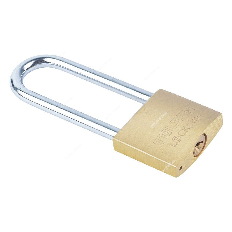 Industrial Long Shackle Brass Padlock Rust Proof with 2/ Keys (30mm | 40mm) Lock Plus